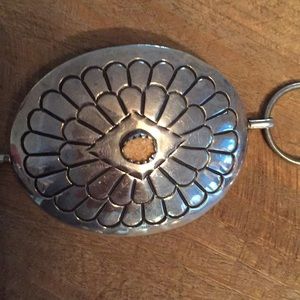 Accessories - Stirling silver belt with turquoise, 42” Accessories - Stirling silver belt with turquoise, 42”
